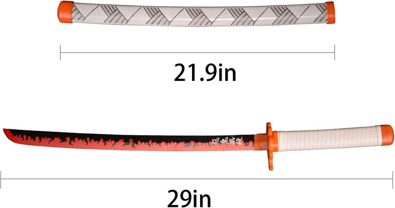 SV Anime Demon Slayer Sword Katana 31 Inch Decorative Collectible Gift Cosplay Sword，Various Styles Available - Image 2